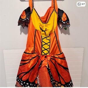 Butterfly costume Vibrant Yellow and Orange women size 12-14